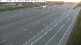 I-29/I-80 West of South 24th Street – Mile Marker 1.4 – Council Bluffs – South View