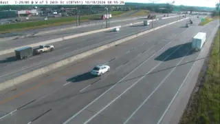I-29/I-80 West of South 24th Street – Mile Marker 1.4 – Council Bluffs – South View