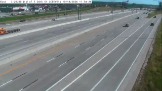 I-29/I-80 West of South 24th Street – Mile Marker 1.4 – Council Bluffs – South View