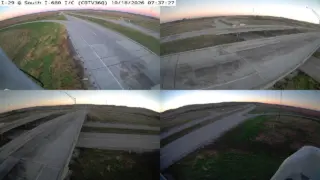 I-29 at I-680 Interchange – Mile Marker 61.9 – Near Crescent – Multi-Angle View