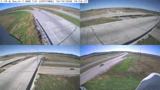 I-29 at I-680 Interchange – Mile Marker 61.9 – Near Crescent – Multi-Angle View