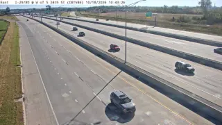 I-29/I-80 West of South 24th Street – Mile Marker 1.2 – Council Bluffs – North View