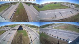 I-35 at US 20 – Mile Marker 142.5 – Near Williams – Multi-Angle View