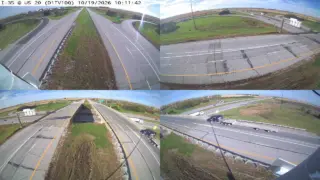 I-35 at US 20 – Mile Marker 142.5 – Near Williams – Multi-Angle View