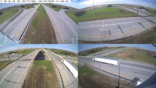 I-35 at US 20 – Mile Marker 142.5 – Near Williams – Multi-Angle View