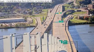 I-74 at Eastbound Miss River Perch – Mile Marker 5.4 – Near Bettendorf
