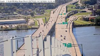 I-74 at Eastbound Miss River Perch – Mile Marker 5.4 – Near Bettendorf
