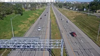 I-380 at Wilson Avenue Southwest – Mile Marker 18.3 – Cedar Rapids – Wrong-Way Monitoring View