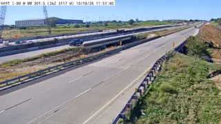 I-80 at Mile Marker 301.5 – Bettendorf – West View