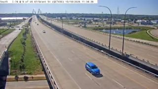 I-74 North of US 67/Grant Street – Mile Marker 4.8 – Bettendorf