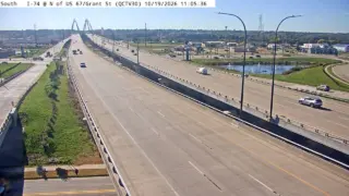 I-74 North of US 67/Grant Street – Mile Marker 4.8 – Bettendorf