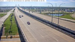 I-74 North of US 67/Grant Street – Mile Marker 4.8 – Bettendorf