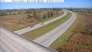 US 18 at Thrush Avenue – Mile Marker 190.1 – Near Mason City