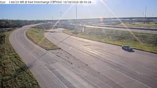 I-29/I-80 at Westbound & East Interchange – Mile Marker 3.5 – Council Bluffs