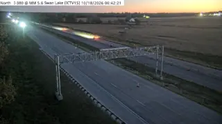 I-380 at Swan Lake – Mile Marker 5.6 – Near North Liberty