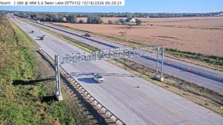 I-380 at Swan Lake – Mile Marker 5.6 – Near North Liberty