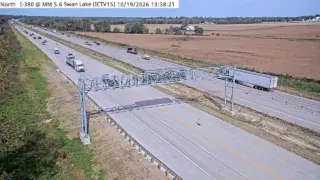 I-380 at Swan Lake – Mile Marker 5.6 – Near North Liberty