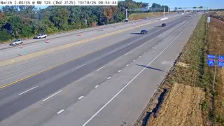 I-35/I-80 at Mile Marker 125 – Urbandale