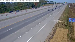 I-35/I-80 at Mile Marker 125 – Urbandale