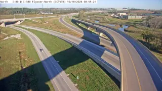 I-80 at I-380 Northbound Flyover – Mile Marker 238.9 – Coralville