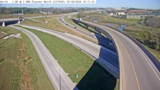 I-80 at I-380 Northbound Flyover – Mile Marker 238.9 – Coralville