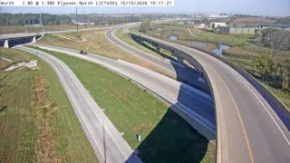 I-80 at I-380 Northbound Flyover – Mile Marker 238.9 – Coralville