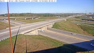 I-80 at I-380 Northbound Flyover – Mile Marker 238.8 – Coralville