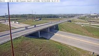 I-80 at I-380 Northbound Flyover – Mile Marker 238.8 – Coralville
