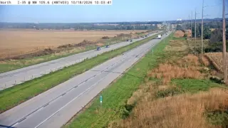 I-35 at Mile Marker 105.6 – Near Huxley