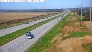 I-35 at Mile Marker 105.6 – Near Huxley