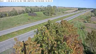 I-80 West of County Road T38 – Mile Marker 177.8 – Near Oakland Acres