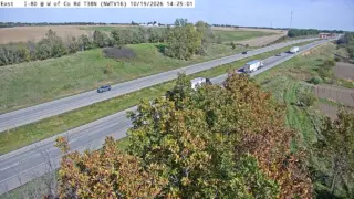 I-80 West of County Road T38 – Mile Marker 177.8 – Near Oakland Acres