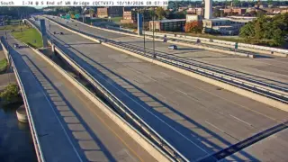 I-74 at South End of Westbound Bridge – Mile Marker 5.4 – Near Bettendorf