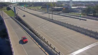 I-74 at South End of Westbound Bridge – Mile Marker 5.4 – Near Bettendorf
