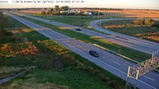 I-280 at Kimberly Road – Mile Marker 1.1 – Davenport
