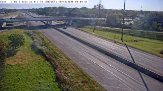 I-80 at Eastbound Exit to North I-35 – West Mix – Mile Marker 123.3 – West Des Moines