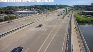 I-74 at South End of Eastbound Bridge – Mile Marker 5.4 – Near Bettendorf