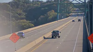US 61 at Mississippi River Bridge – Mile Marker 192.4 – Dubuque – East View