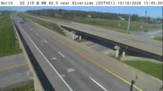 US 218 at Mile Marker 80.9 – Riverside