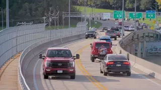 US 20 at West Mississippi River Bridge – Mile Marker 300.1 – Dubuque – West View