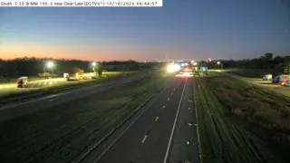 I-35 at Mile Marker 196.3 – Near Clear Lake