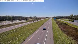 I-35 at Mile Marker 196.3 – Near Clear Lake
