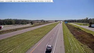 I-35 at Mile Marker 196.3 – Near Clear Lake
