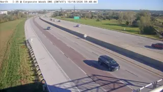 I-35 at Corporate Woods Message Sign – Mile Marker 88.3 – Near Ankeny