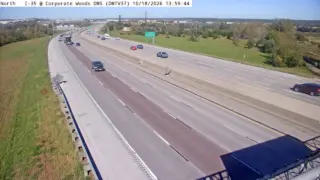 I-35 at Corporate Woods Message Sign – Mile Marker 88.3 – Near Ankeny