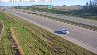 I-380 at Oak Hill School – Mile Marker 1 – Tiffin