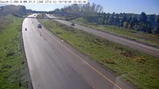 I-380 at Mile Marker 31.5 – Near Hiawatha – South View