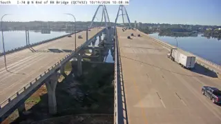 I-74 at North End of Eastbound Bridge – Mile Marker 5.2 – Bettendorf
