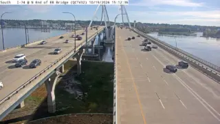 I-74 at North End of Eastbound Bridge – Mile Marker 5.2 – Bettendorf