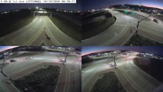 I-80 at 1st Avenue – Mile Marker 242.6 – Coralville – Multi-Angle View